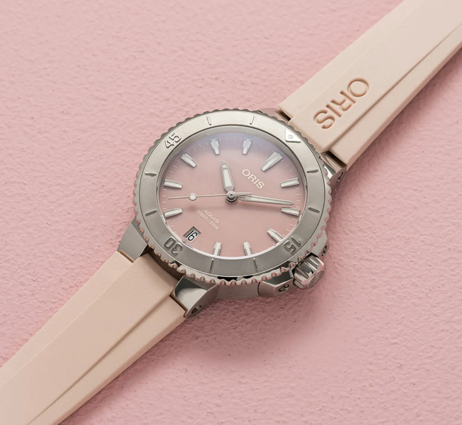 ORIS  Женские швейцарские часы, автоматический механизм, сталь, 36,5 мм